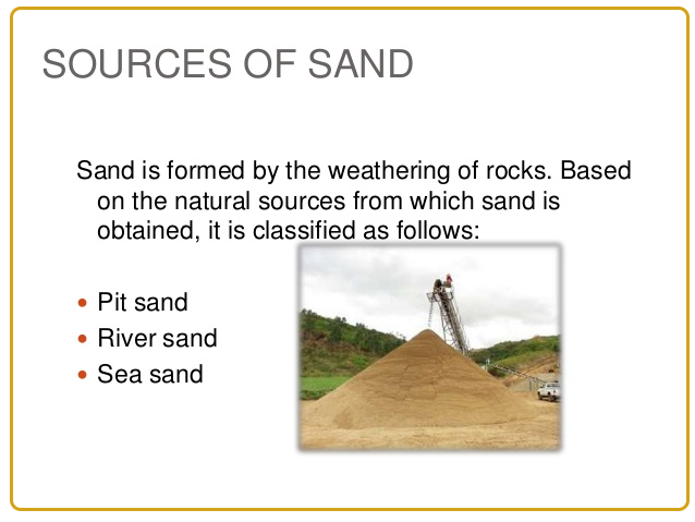 source of sand